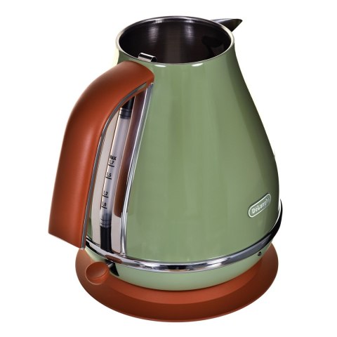 Czajnik elektryczny DeLonghi Icona Vintage KBOV 2001.GR (2000W 1.7l; kolor oliwkowy) Czajnik elektryczny DeLonghi Icona Vintage KBOV 2001.GR (2000W 1.7l; kolor oliwkowy)