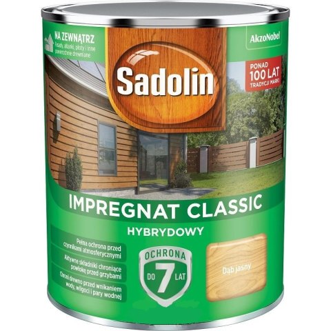 SADOLIN IMPREGNAT CLASSIC HYBRYDOW 7 LAT DĄB JASNY 0.75L SADOLIN IMPREGNAT CLASSIC HYBRYDOW 7 LAT DĄB JASNY 0.75L