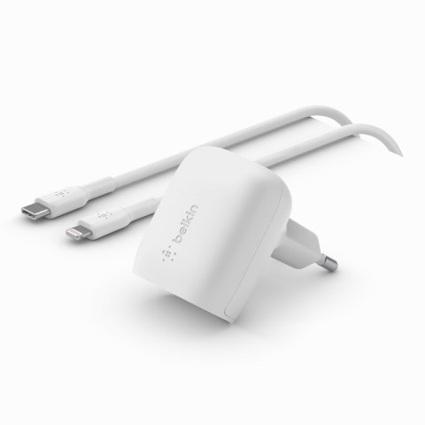 Ładowarka Belkin BoostCharge USB-C PD 3.1 PPS Wall Charger 20W + USB-C to Lightning Cable 1m White Ładowarka Belkin BoostCharge USB-C PD 3.1 PPS Wall Charger 20W + USB-C to Lightning Cable 1m White