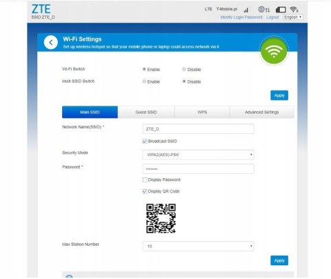 Modem ZTE LTE MF79U (kolo biały) Modem ZTE LTE MF79U (kolo biały)