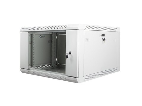 Szafa instalacyjna wisząca 19'' 6U 600X600mm szara (drzwi szklane) Szafa instalacyjna wisząca 19'' 6U 600X600mm szara (drzwi szklane)
