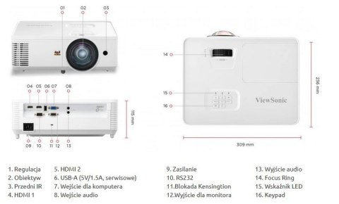 Projektor PS502X-EDU XGA/4000 Projektor PS502X-EDU XGA/4000