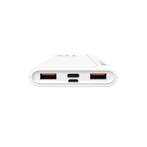 Powerbank Silicon Power QP15 10000mAh QC3.0+PD 2xUSB A, 1x mUSB + 1x USB C, biały Powerbank Silicon Power QP15 10000mAh QC3.0+PD 2xUSB A, 1x mUSB + 1x USB C, biały