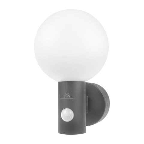 Lampa LED z czujnikiem ruchu Maclean, czujnik ruchu PIR, kolor szary, 15W, IP65, 1600lm, barwa neutralna biała (4000K) MCE515 GR Lampa LED z czujnikiem ruchu Maclean, czujnik ruchu PIR, kolor szary, 15W, IP65, 1600lm, barwa neutralna biała (4000K) MCE515 GR
