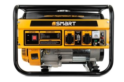 Smart365 SM-01-3600 agregat prądotwórczy 2500 W 15 l Benzynowy Żółty Smart365 SM-01-3600 agregat prądotwórczy 2500 W 15 l Benzynowy Żółty