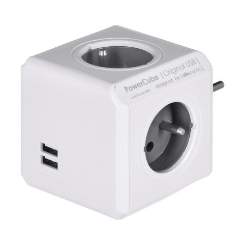 Allocacoc Przedłużacz PowerCube Original USB Grey Allocacoc Przedłużacz PowerCube Original USB Grey