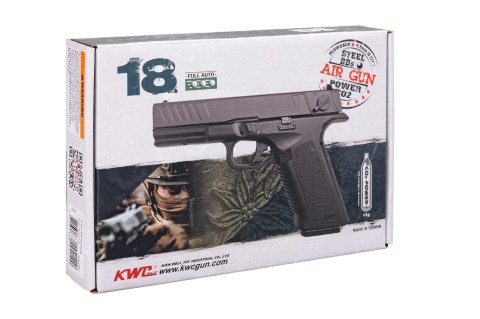 Pistolet wiatrówka RANGER GL18 FULL AUTO BLOWBACK k.4,5BBs 18-strzał. KWC Pistolet wiatrówka RANGER GL18 FULL AUTO BLOWBACK k.4,5BBs 18-strzał. KWC