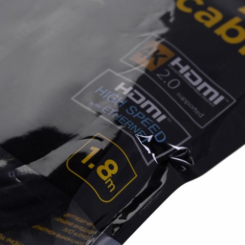 Kabel GEMBIRD CC-HDMI-DVI-6 (HDMI M - DVI-D M; 1,8m; kolor czarny) Kabel GEMBIRD CC-HDMI-DVI-6 (HDMI M - DVI-D M; 1,8m; kolor czarny)