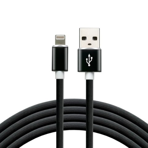 Kabel zasilający everActive CBS-1IB (USB - Lightning ; 1m; kolor czarny) Kabel zasilający everActive CBS-1IB (USB - Lightning ; 1m; kolor czarny)