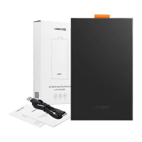 Obudowa zewnętrzna dysku 2,5" UGREEN CM237 SATA SSD/HDD (czarna) Obudowa zewnętrzna dysku 2,5" UGREEN CM237 SATA SSD/HDD (czarna)
