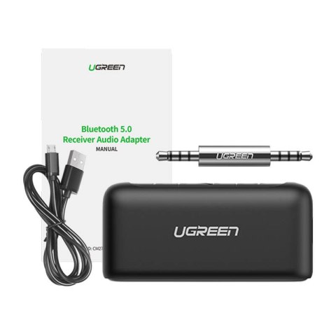 Adapter audio Bluetooth 5.0 UGREEN CM276 (czarny) Adapter audio Bluetooth 5.0 UGREEN CM276 (czarny)