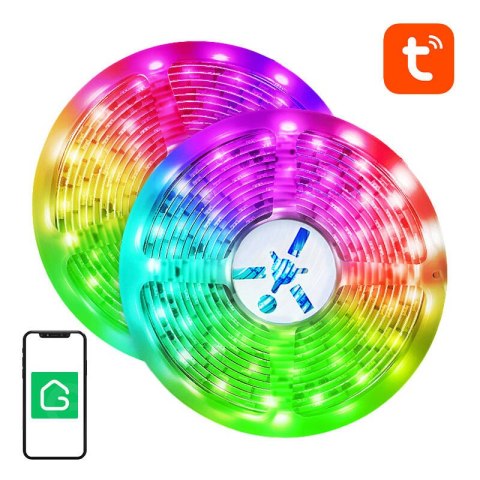 Inteligentna taśma WiFi RGB LED NiteBird SL3 (2x5m), Tuya Inteligentna taśma WiFi RGB LED NiteBird SL3 (2x5m), Tuya