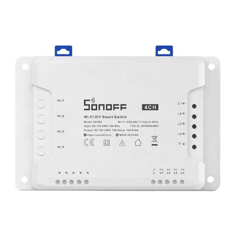 Inteligentny przełącznik WiFi SONOFF 4CHR3 Inteligentny przełącznik WiFi SONOFF 4CHR3