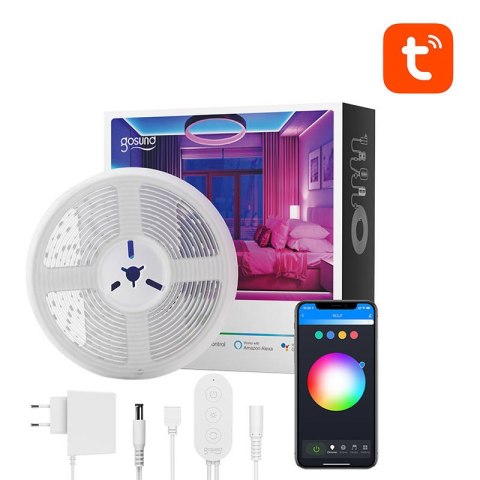 Inteligentna taśma WiFi RGB LED Gosund SL2 (5m), Tuya Inteligentna taśma WiFi RGB LED Gosund SL2 (5m), Tuya