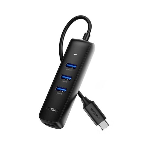 Adapter 4w1 UGREEN CM416 Hub USB do 4x USB 0.25m (czarny) Adapter 4w1 UGREEN CM416 Hub USB do 4x USB 0.25m (czarny)