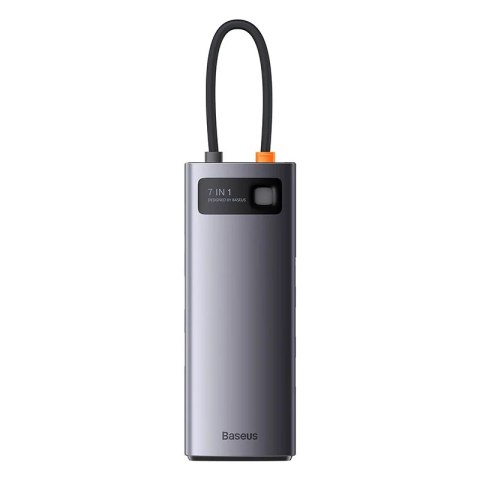 Hub 7w1 Baseus Metal Gleam Series, USB-C do 3x USB 3.0 + 2x HDMI + USB-C PD + Ethernet RJ45 Hub 7w1 Baseus Metal Gleam Series, USB-C do 3x USB 3.0 + 2x HDMI + USB-C PD + Ethernet RJ45
