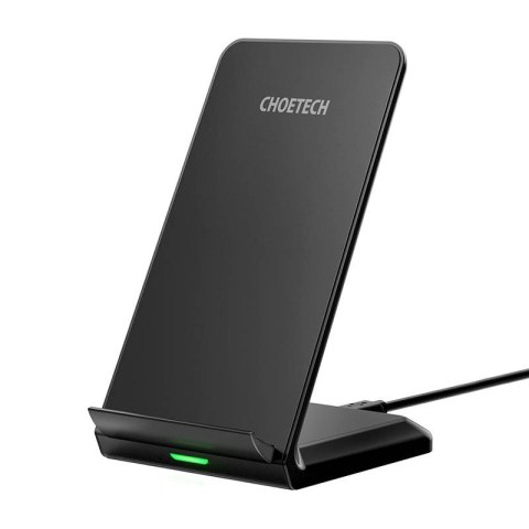 Bezprzewodowa ładowarka indukcyjna Choetech 10W z podstawką (czarna) Bezprzewodowa ładowarka indukcyjna Choetech 10W z podstawką (czarna)