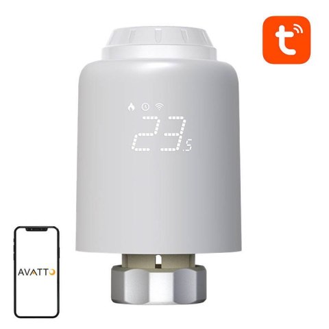 Inteligentna głowica termostatyczna Avatto TRV07 WiFi TUYA Inteligentna głowica termostatyczna Avatto TRV07 WiFi TUYA