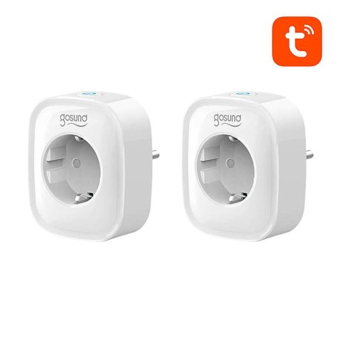 Inteligentne gniazdko WiFi Gosund SP1, 2 sztuki (dwupak), 16A, Tuya Inteligentne gniazdko WiFi Gosund SP1, 2 sztuki (dwupak), 16A, Tuya