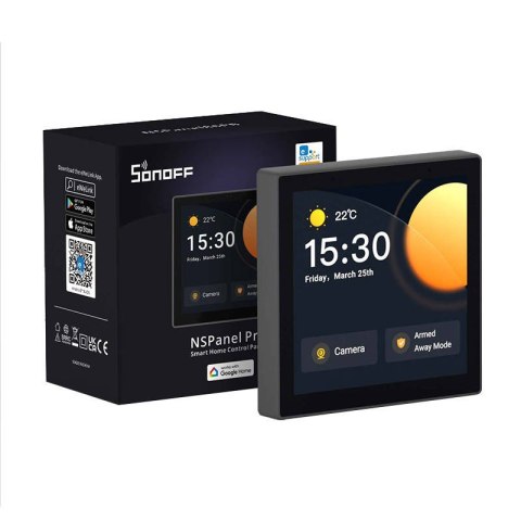 Inteligentny panel sterowania WiFi/Bluetooth/ZigBee SONOFF NSPanel Pro (czarny) Inteligentny panel sterowania WiFi/Bluetooth/ZigBee SONOFF NSPanel Pro (czarny)