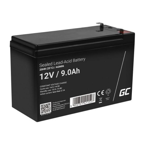 Akumulator AGM 12V 9Ah Bezobsługowy do UPS ALARM Akumulator AGM 12V 9Ah Bezobsługowy do UPS ALARM