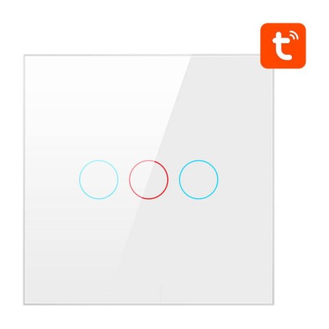 Dotykowy Włącznik Światła ZigBee Avatto ZTS02-EU-W3 Potrójny TUYA (biały) Dotykowy Włącznik Światła ZigBee Avatto ZTS02-EU-W3 Potrójny TUYA (biały)