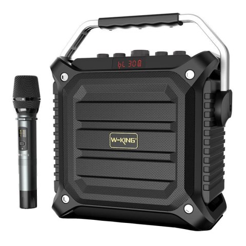 Głośnik bezprzewodowy Bluetooth W-KING K3H 100W + mikrofon (czarny) Głośnik bezprzewodowy Bluetooth W-KING K3H 100W + mikrofon (czarny)