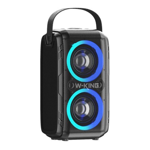 Głośnik bezprzewodowy Bluetooth W-KING T9II 60W + mikrofon (czarny) Głośnik bezprzewodowy Bluetooth W-KING T9II 60W + mikrofon (czarny)