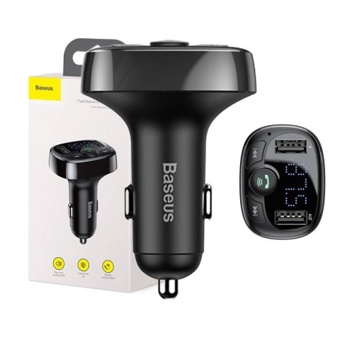 Transmiter FM Baseus T-typed S-09A Bluetooth 2xUSB microSD (czarny) Transmiter FM Baseus T-typed S-09A Bluetooth 2xUSB microSD (czarny)