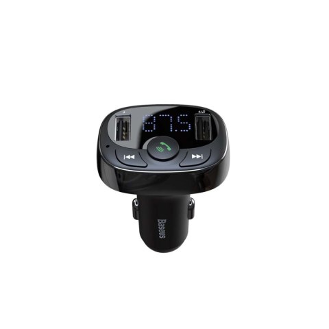 Transmiter FM Baseus T-typed S-09A Bluetooth 2xUSB microSD (czarny) Transmiter FM Baseus T-typed S-09A Bluetooth 2xUSB microSD (czarny)