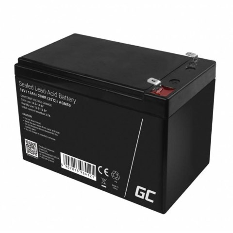 Bezobsługowy Akumulator AGM VRLA Green Cell AGM50 12V 10Ah (do UPS, autka, kosiarki) Bezobsługowy Akumulator AGM VRLA Green Cell AGM50 12V 10Ah (do UPS, autka, kosiarki)