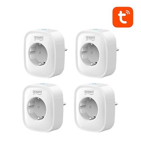 Inteligentne gniazdko WiFi Gosund SP1, 4 sztuki (czteropak) Tuya Inteligentne gniazdko WiFi Gosund SP1, 4 sztuki (czteropak) Tuya