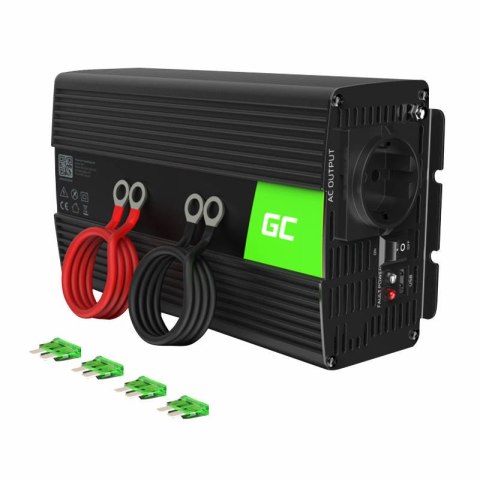Przetwornica samochodowa inwerter napięcia Green Cell INV08 12V na 230V 1000W/2000W, modyfikowana sinusoida Przetwornica samochodowa inwerter napięcia Green Cell INV08 12V na 230V 1000W/2000W, modyfikowana sinusoida