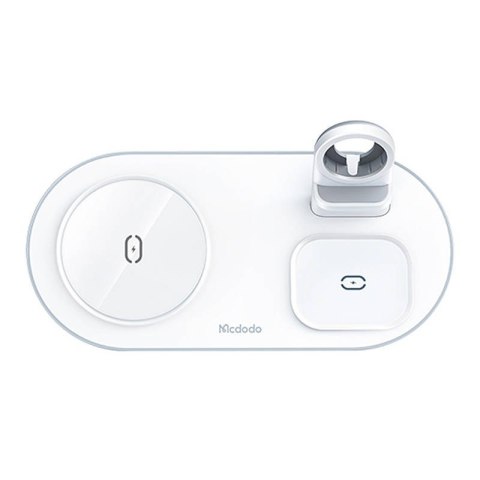 Ładowarka bezprzewodowa Mcdodo CH-7062 3w1 15W (telefon/TWS/Apple watch) biała Ładowarka bezprzewodowa Mcdodo CH-7062 3w1 15W (telefon/TWS/Apple watch) biała