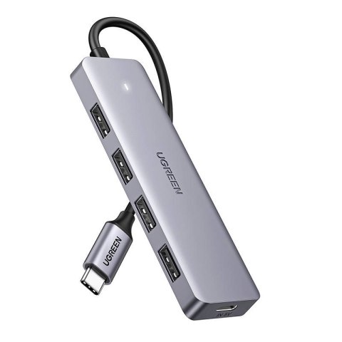Adapter 4w1 UGREEN Hub USB-C do 4x USB 3.0 + USB-C CM219(szary) Adapter 4w1 UGREEN Hub USB-C do 4x USB 3.0 + USB-C CM219(szary)