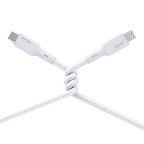 Kabel Aukey CB-NCL2 USB-C do Lightning 1.8m (biały) Kabel Aukey CB-NCL2 USB-C do Lightning 1.8m (biały)