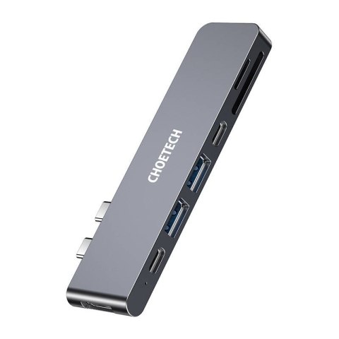 Stacja dokująca Choetech HUB-M14 do Macbook Pro, 7-in-2 USB-C, Thunderbolt 3 (srebrna) Stacja dokująca Choetech HUB-M14 do Macbook Pro, 7-in-2 USB-C, Thunderbolt 3 (srebrna)