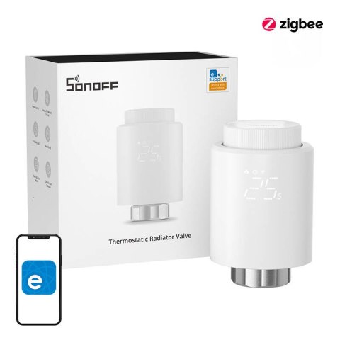 Inteligentna głowica termostatyczna Sonoff TRVZB Zigbee 3.0 Inteligentna głowica termostatyczna Sonoff TRVZB Zigbee 3.0