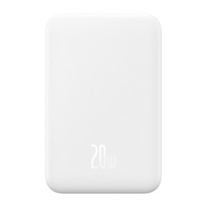 Magnetyczny mini powerbank Baseus 5000mAh, USB-C 20W (biały)