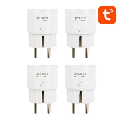 Inteligentne gniazdko WiFi Gosund SP111 3680W 16A, Tuya 4-pak Inteligentne gniazdko WiFi Gosund SP111 3680W 16A, Tuya 4-pak