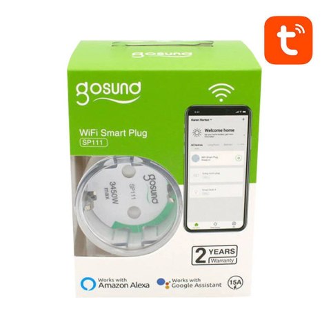 Inteligentne gniazdko WiFi Gosund SP111 3680W 16A, Tuya 4-pak Inteligentne gniazdko WiFi Gosund SP111 3680W 16A, Tuya 4-pak