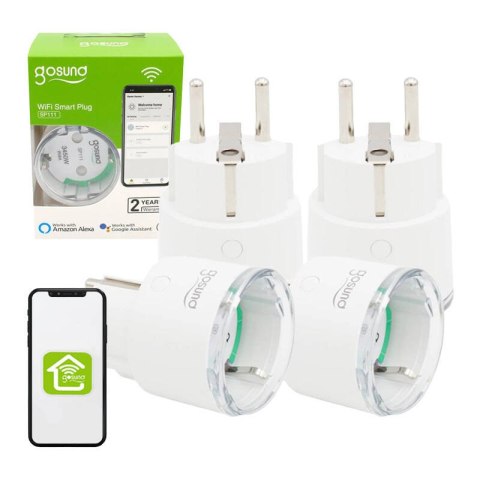 Inteligentne gniazdko WiFi Gosund SP111 3680W 16A, Tuya 4-pak Inteligentne gniazdko WiFi Gosund SP111 3680W 16A, Tuya 4-pak