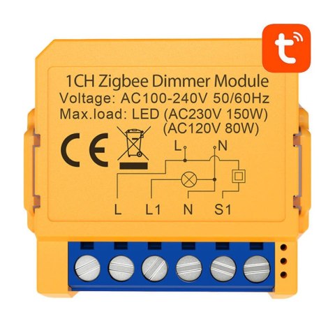 Inteligentny przełącznik dopuszkowy ZigBee Avatto ZDMS16-2 TUYA Inteligentny przełącznik dopuszkowy ZigBee Avatto ZDMS16-2 TUYA