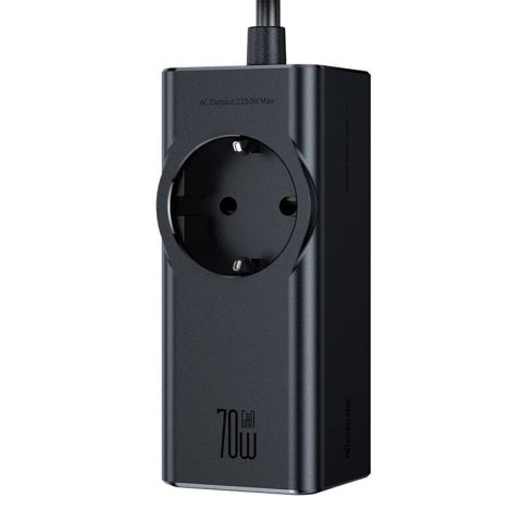 Listwa zasilająca GaN McDodo CH-4620 EU 70W, 2x USB-C, 1x USB, czarna Listwa zasilająca GaN McDodo CH-4620 EU 70W, 2x USB-C, 1x USB, czarna