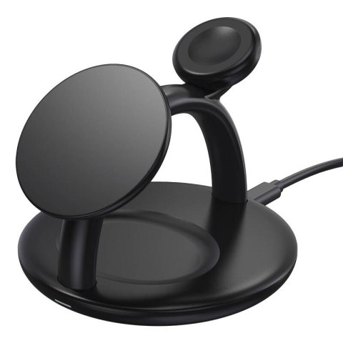 Stojak z magnetyczną ładowarką indukcyjną 3w1 Choetech T587-F dla Apple iPhone/Airpods/Apple Watch 15W/5W/2,5W Stojak z magnetyczną ładowarką indukcyjną 3w1 Choetech T587-F dla Apple iPhone/Airpods/Apple Watch 15W/5W/2,5W