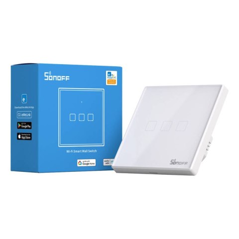 Dotykowy włącznik światła WiFi + RF 433 Sonoff T2 EU TX (3-kanałowy) nowa wersja Dotykowy włącznik światła WiFi + RF 433 Sonoff T2 EU TX (3-kanałowy) nowa wersja