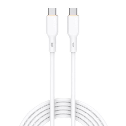 Kabel USB-C do USB-C Aukey CB-SCC102, 100W, 1.8m (biały) Kabel USB-C do USB-C Aukey CB-SCC102, 100W, 1.8m (biały)