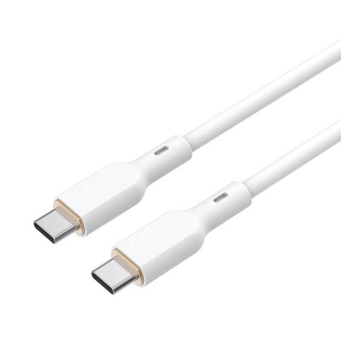 Kabel USB-C do USB-C Aukey CB-SCC102, 100W, 1.8m (biały) Kabel USB-C do USB-C Aukey CB-SCC102, 100W, 1.8m (biały)