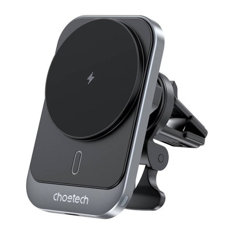 Magnetyczny uchwyt samochodowy Choetech T206-F z ładowarką 15W (czarny) Magnetyczny uchwyt samochodowy Choetech T206-F z ładowarką 15W (czarny)