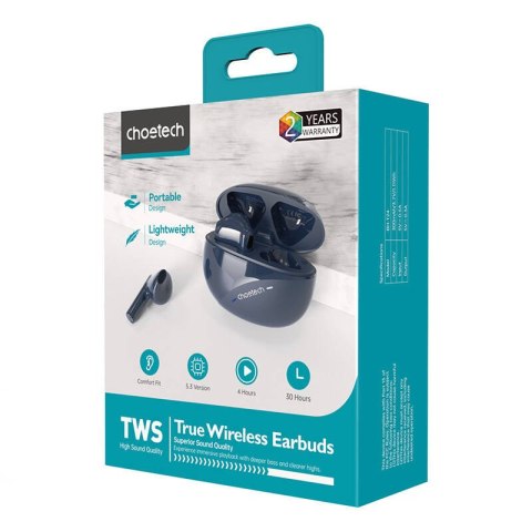 Słuchawki TWS Choetech BH-T24 Stereo Sound DNS (granatowe) Słuchawki TWS Choetech BH-T24 Stereo Sound DNS (granatowe)